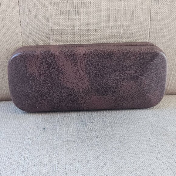 Fossil Eyeglasses Frame Brown Hard Case for Glasses Case only - Picture 4 of 11